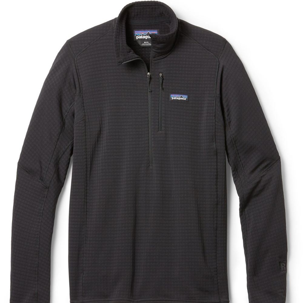 Patagonia R1 Pullover Black - Mens Medium